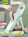 IKEA Ручная многофункциональная овощерезка, устройство для нарезки мяса/фруктов, машина для нарезки овощей кубиками, синий