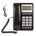 Настольный проводной телефон KXT8001CID с ЖК-дисплеем и функцией повторного набора номера, домашний телефон для гостиниц, FSK DTMF, черный проводной телефон