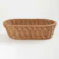 Корзина для хлеба, 29x17 см, ротанг, овальная, коричневая