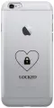 Силиконовый чехол на Apple iPhone 6s / 6 / Эпл Айфон 6 / 6с с рисунком Locked