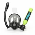 Баллон SEBIger 0,5 л с маской для подводного плавания, 5-10 минут работы под водой, съемный, простая установка