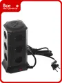 Сетевой фильтр QUMO Power Tower Pro 12SP5U P-0001 , 12 розеток, 2200 Вт, 10A, кабель 2м 3*1 мм чистая медь, пожаробезопасный пластик, евровилка, 5 USB портов 4.5A суммарно 30556