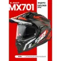 Шлем кроссовый для мотоцикла LS2 MX701 EXPLORER SPIRE Black Titanium Red XL