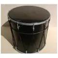 BK-14Glv Барабан кавказский 14 с веревкой 34х35.6см, цвет - чёрный глянцевый, Мастерская Бехтеревых