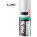 KUDO Эмаль универсальная белая матовая RAL 9003 0.52 л KU-1101