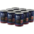 Консервы для собак всех пород Brit Premium by Nature​, мясное ассорти с потрошками, 410 гр*9 шт