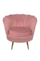 Кресло ракушка Mak-interior Pearl Pink v3 интерьерное кресло для отдыха дома на металлических ножках