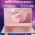 Ноутбук 15.6, Intel Celeron N5095 (2.9 ГГц), RAM 16 ГБ, SSD 512 ГБ, Intel UHD Graphics, Windows 11 Pro, Розово-Золотой, Русская раскладка