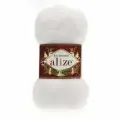 Пряжа Кид мохер рояль (Kid Mohair Royal) упаковка 5 мотков 50 г. 500 м. 62% кид мохер, 38% Полиамид цвет 55 белый