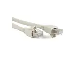 Патч-корд FTP 6A категории 2м Hyperline PC-LPM-STP-RJ45-RJ45-C6a-2M-LSZH-GY экранированный серый