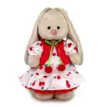 Игрушка мягкая Зайка Ми в платье с вишнями 32см