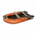 Лодка моторная килевая Пилот 340 НДНД, красно/черный