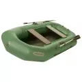 Лодка гребная под мотор Лоцман Профи 260, цвет зеленый, материал армированный ПВХ
