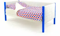 Детская кровать-тахта мягкая Бельмарко Svogen 165*76 см, сине-белый