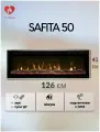 Электрокамин SAFITA 50 (супер-Led пламя, multi-color подсветка пламени и дров, пульт, звук, обогрев) Diamond 50, Saphir 50