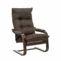 Кресло-трансформер Leset Оливер, Орех текстура, ткань рогожка Malmo 28 коричневая