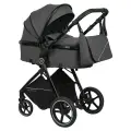 Коляска трансформер 3 в 1 для новорожденных Jovola Folk+ серый