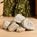 Камень для бани Кварцит галтованный, коробка 20 кг, фракция 70-120 мм