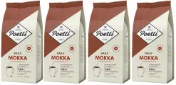 Кофе в зернах Poetti (ex-PAULIG) Daily Mokka, натуральный, жареный, 1 кг х 4 шт.