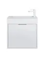 Тумба с раковиной Uperwood Modul 60 подвесная, 1 дверца, матовая белая