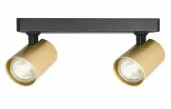 Трековый светильник-спот Crystal Lux CLT 017CW2 L250 BL-GO, кол-во ламп: 2 шт., кол-во светодиодов: 2 шт., 4000 К, золотой