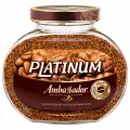 Кофе растворимый AMBASSADOR Platinum 190 г, стеклянная банка, сублимированный. Набор - 1 шт.