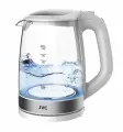 Чайник электрический JVC JK-KE2005 2 л, 2200 Вт, белый/серебристый