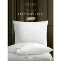 ESTIA Подушка для сна 70х70 Фальтерона стеганая, овечий пух, микроволокно Climafiber 1220 грамм