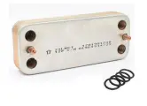 Теплообменник ГВС c прокладками для BAXI Eco Classic, Eco Nova 63041310091P 12 пластин Zilmet