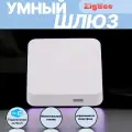 Шлюз ZigBee Tuya MHUB-W-Q, поддержка 3 протоколов связи, до 128 устройств, Bluetooth, WiFi, ZigBee
