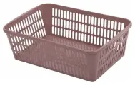 10 шт. Корзинка 4 литра универсальная, 9,5х30х19,5 см, для хранения, пластик, ассорти, 332, 433320065