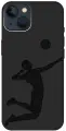 Силиконовый чехол на Apple iPhone 13 / Эпл Айфон 13 с рисунком Volleyball Soft Touch черный