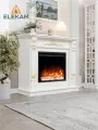 Камин электрический декоративный ELEKAM Viola 23 с порталом и очагом, с обогревом и имитацией огня
