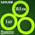 Игрушки для собак крупных пород кольцо Doglike ДогЛайк большое, 30,5 см 3 штуки (снаряд, Dog Puller, пуллер, пулер, апорт) прочное