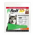Neoterica капли от блох и клещей RolfClub 3D капли для собак 20-40 кг для собак и кошек от 20 до 40 кг 1 шт. в уп., 1 уп.