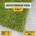 Рулон искусственного газона PREMIUM GRASS Comfort 30 Green Bicolor 0,8х7 м. Декоративная трава с высотой ворса 30 мм.