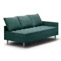 Кушетка WESTENY ART-313 правая 195x94x62, 90x190, 1 место, изумрудный велюр
