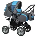 Коляска-трансформер Alis AMELIA I Am 07 серый + голубой