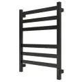 Полотенцесушитель Электрический GROIS Bruno GR-121 400х600мм черный с терморегулятором Лесенка