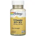 Solaray Vitamin D3 + K2 60 вегетарианских капсул