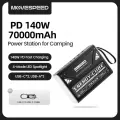 MOVESPEED Z70Pro Power Bank 70000 мАч 100 Вт PD Внешняя аккумуляторная станция с быстрой зарядкой и фонариком для ноутбука, кемпинга на открытом воздухе, 140W 70000mAh, 50001 мАч-100000 мАч