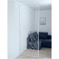 Декоративная перегородка для зонирования комнаты пристенная MONO furniture White Loft 235см Х 94см. Ширма в стиле лофт для зонирования комнаты.
