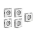 Розетка 1-м AtlasDesign ATN001343, комплект 5 штук, 16А IP20 механизм с заземлением, скрытый монтаж, цвет лотос
