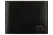 Бумажник KLONDIKE 1896, фактура гладкая, черный