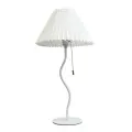 Настольная лампа Arte Lamp Agatha A5069LT-1WH, цвет Белый/Белый, материал Металл/Ткань