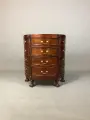 Комод в стиле Chippendale полукруглый, DOMKORLEONE, красное дерево (mahogany wood), цвет орех CMH32 (темно-коричневый)