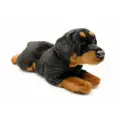 Игрушка мягконабивная натуралистичная LEOSCO Ротвейлер лежащий 40 см