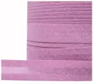 Косая бейка хлопок (хлопковая бейка для шитья) шир.15мм цв. сиреневый упак.132 м