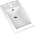 Раковина маленькая в туалет Kirovit Фостер 450 мини, прямоугольная, белая, фарфоровая, 45, 5 см, российская