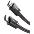 Кабель UGREEN HD135 (70321) 8K HDMI M/M Round Cable With Braided. Длина 2 м. Цвет: серый